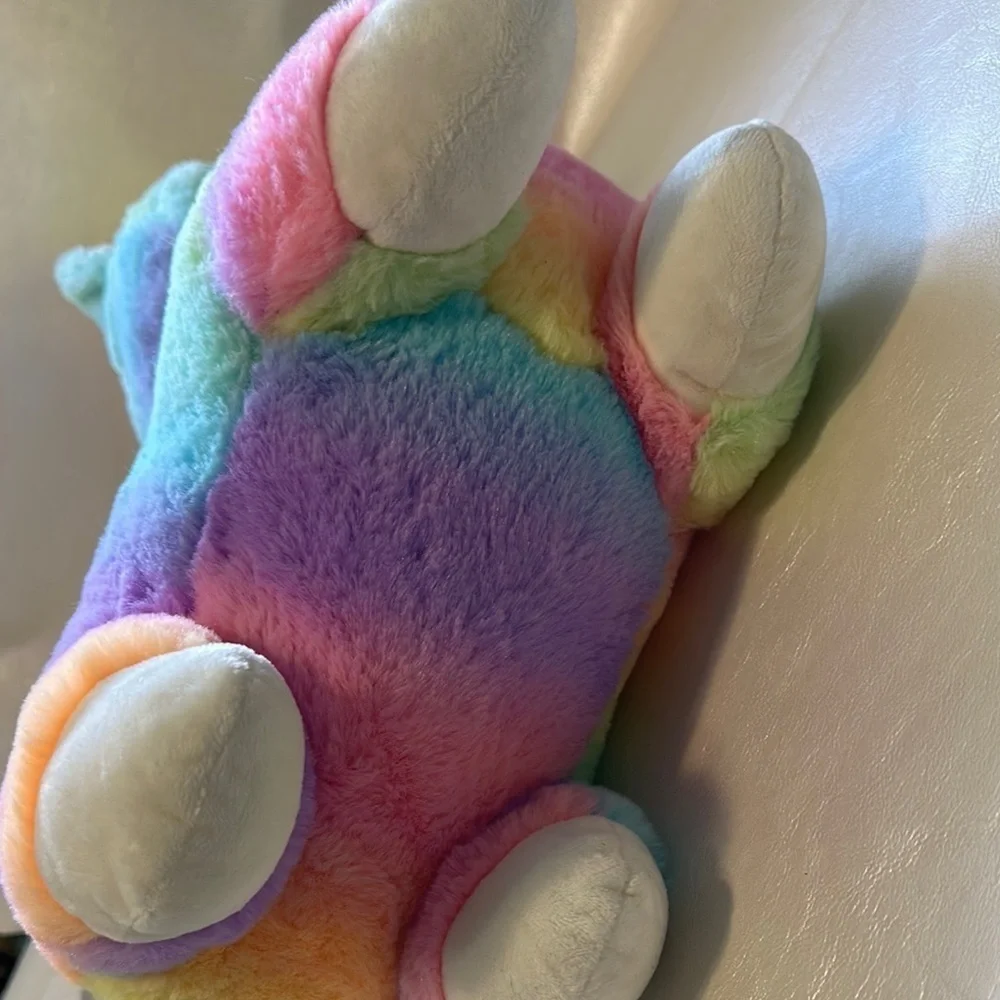 Pink and Orange Stuffed Animal Toy